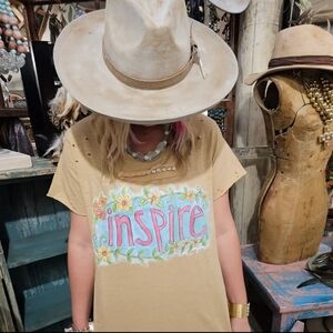 RB26 A Rare Bird 'Inspire' Tattered T-Shirt